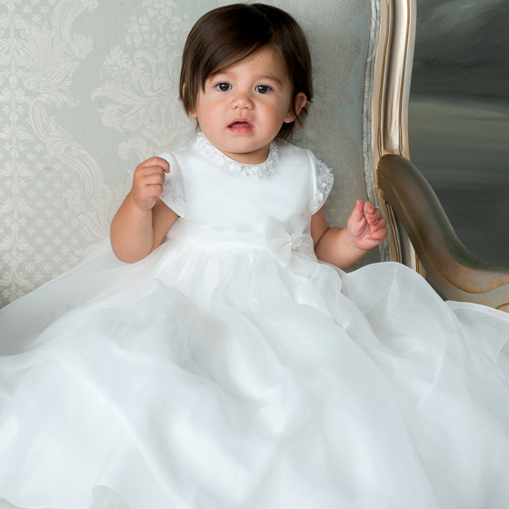 Sarah Louise Christening Gown & Bonnet – 001055